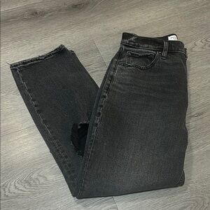 Abercrombie & Fitch The Ankle Straight Ultra High Rise Jeans